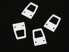 Ручка трапециевидная плоская под саморезы для москитной сетки под профили 10*20 и 10*30, цвет в асортименте